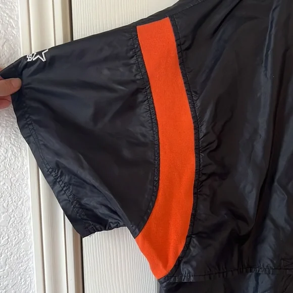 Vintage Starter San Francisco‎ Giants Windbreaker Shirt Black, Sz XXL - Picture 3 of 11